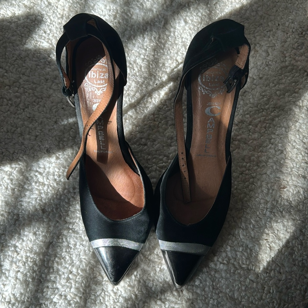 JEFFREY CAMPBELL steel toe pointed heels